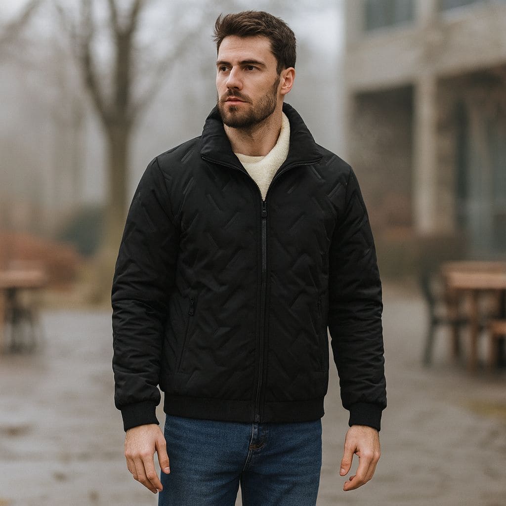 Baffle-Box Puffer Jacket