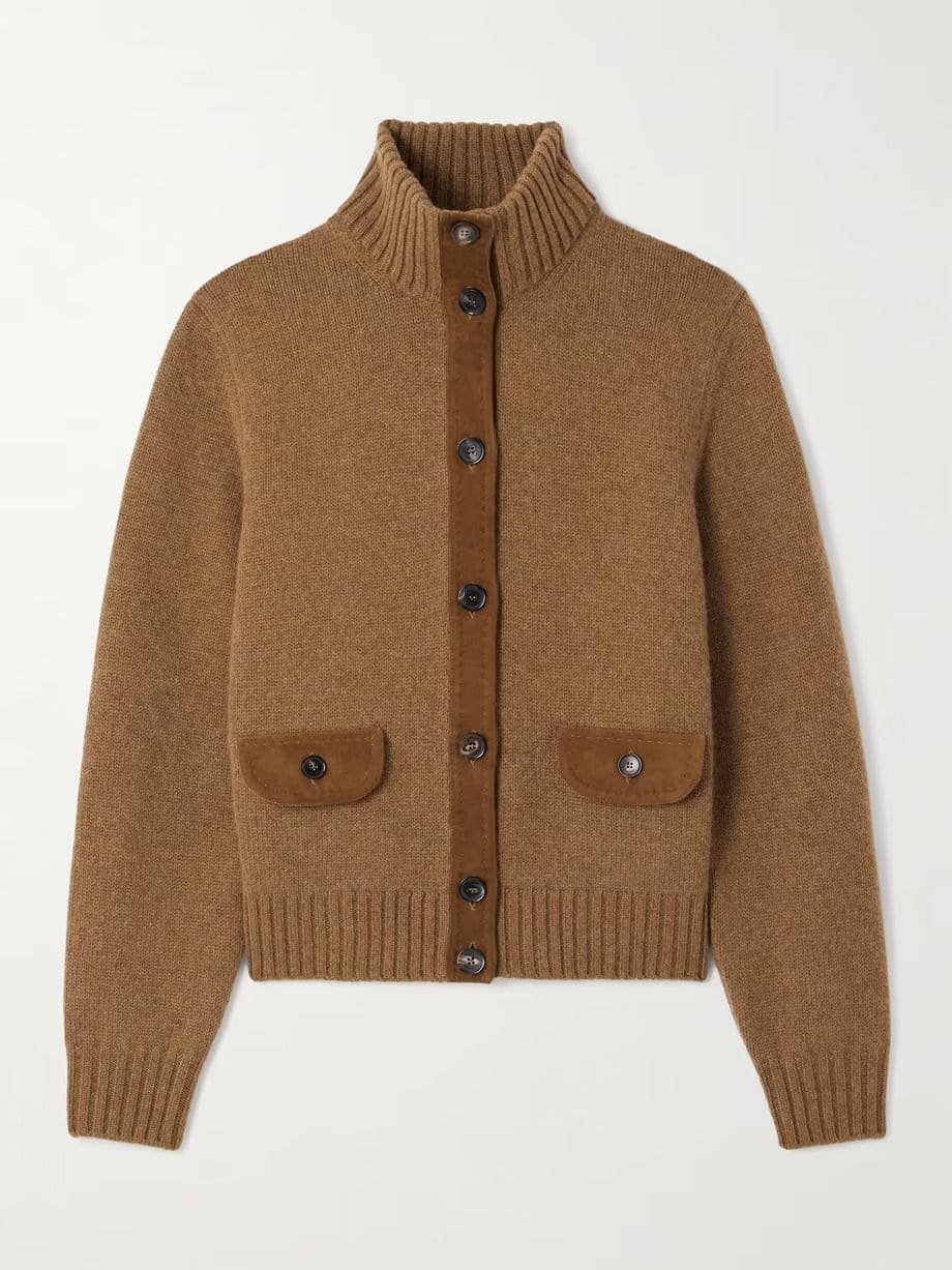 Women’s Luxury High-Neck Cardigan